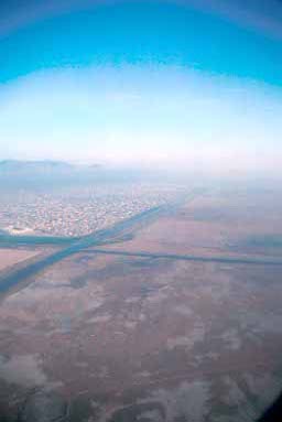 Mexico City from the air.