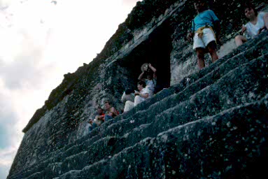 Stairs at the top of Temple IV.
