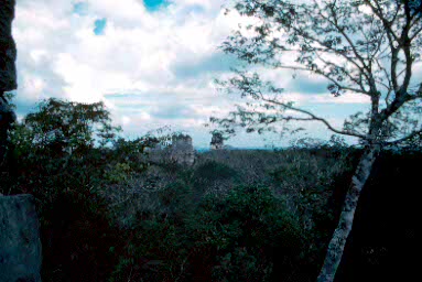 Temples I and II from Temple III.