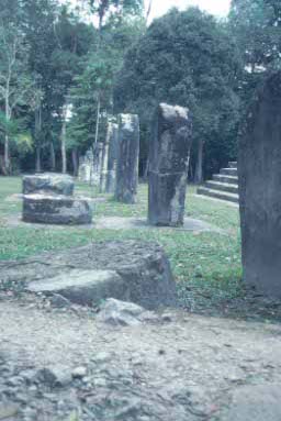 Row of stelae.