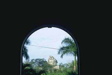 The Caracol out the main doorway at the hotel