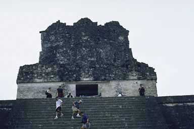 The climb up Temple II