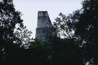 Temple IV through the trees