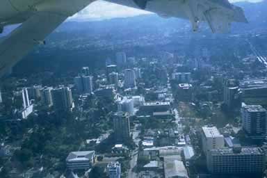 Guatemala City from the air