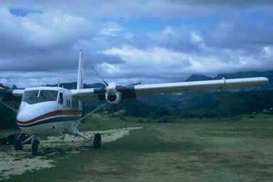 Landing strip in the mountains