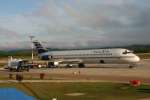 Tikal Airways flight at St. Elena airport.
