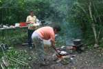 Making breakfast at La Maralla.