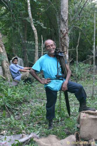 Don Mateo, with Hugo in the background.