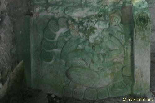 Tikal carving from location where Marcador was found.