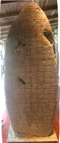 Back side of Tikal Stela 31.