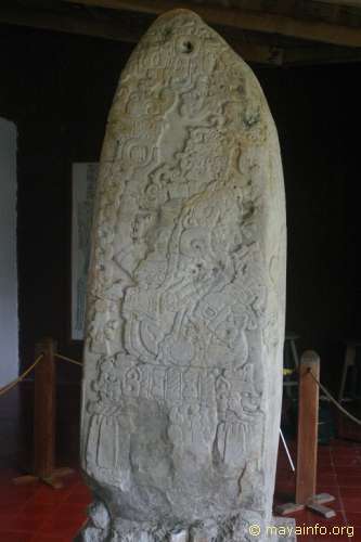 Front side of Tikal Stela 31.